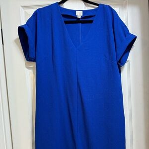 T-Shirt Style Dress w/ Back Buttons